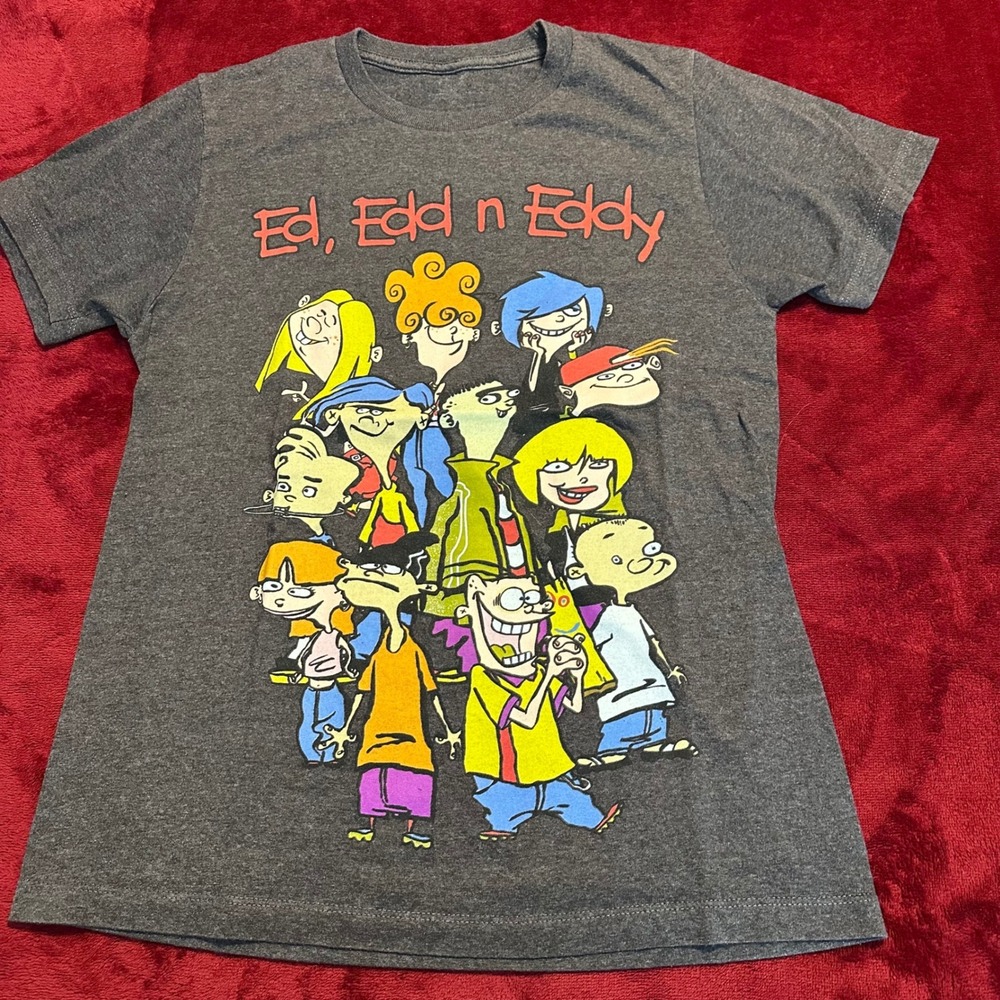 Cartoon Network Ed Edd n Eddy Graphic T-Shirt‎ Charcoal Gray NO TAG